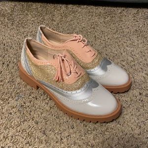 NWT cotton candy maryjanes size 10
